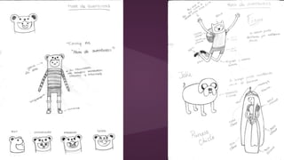 Bocetos para ilustrar un cuento