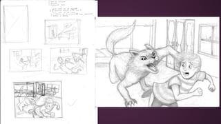 Bocetos para ilustrar un cuento