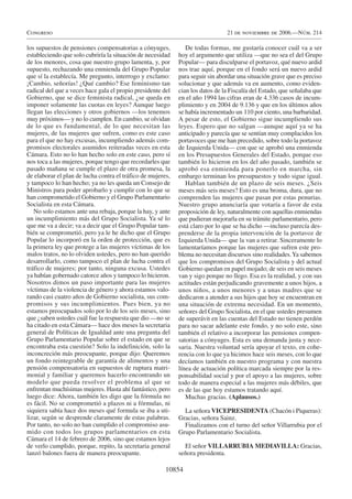 Diario de Sesiones del Congreso de los Diputados. 21 Noviembre 2006.
