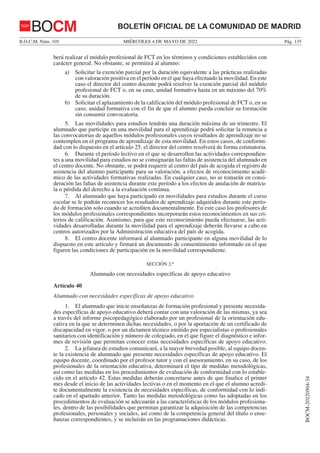 Orden 893/2022, de 21 de abril, por la que se regulan los procedimientos relacionados con la organización, la matrícula, l...
