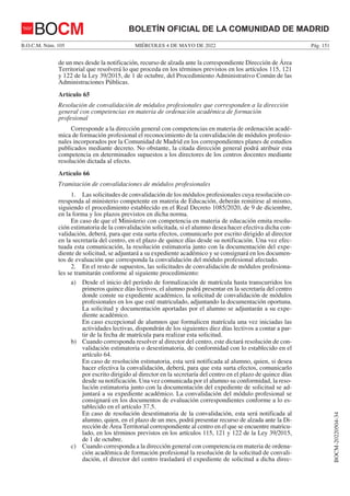 Orden 893/2022, de 21 de abril, por la que se regulan los procedimientos relacionados con la organización, la matrícula, l...