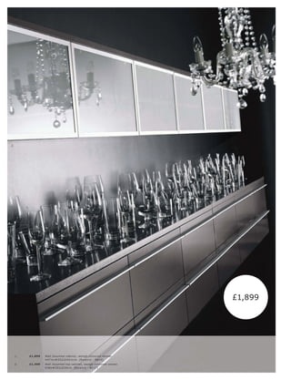 2.




          1.




                                                                                 £1,899




     1.        £1,899   Wall mounte d c abinet, wengé-c olour e d vene er.
                        H47½ xW352 xD 45½c m. [B alanc e - BB14]
     2.        £1,499   Wall mounte d top c abinet, wengé-c olour e d vene er.
                        H38xW352 xD30 c m. [B alanc e - B C17]
 