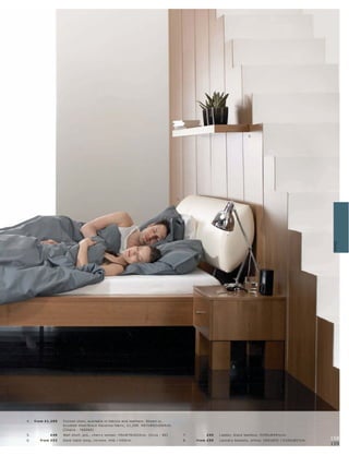 5.




                                                                                             1.




                                                                                                                                                                         Beds
                                                                                                                                         6.




                                                                                                                          2.




4.   fr om £1,299   C oc oon c hair, available in fabr ic s and leather s. Shown in,
                    br ushe d s te el l blac k Havanna fabr ic, £1,299. H87xW82 xD6 4 c m.
                    [Chair s - 760 060]
5.           £49    Wall shelf, pc s., c her r y vene er. H5xW78xD22c m. [O c c a - 80]           7.        £45    L adder, blac k bamb oo. H195xW40½c m.
6.      fr om £52   De sk t able lamp, c hr ome. H46 l H59c m.                                    8.   fr om £59   L aundr y basket s, willow. H60xØ35 l H100xØ57c m.   158
                                                                                                                                                                        159
 