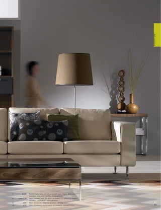 Wall systems
                                                                                                   7.




                                                                                                        9.




                                                                                                             8.




                                                                                         6.                       4.




                                                                                              3.




7.        £469    Buc ket f loor lamp, s tr uc tur e woven linen shade. B as e als o
                  available with other shade s. H168xØ55c m.
8.    fr om £16   Vas e, woo den look. C er amic . Available in 3 dif fer ent shape s.
                  H26xØ11 l H35xØ26 l H49½ xØ18c m.
9.         £69    Woo d s c ulptur e, r ings on pe de s t al. H77c m.                                                  34
10.        £79    Woo d s c ulptur e, r ound whe el on pe de s t al. H42 xØ37½c m.                                     35
 