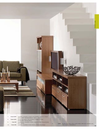 Wall systems
                                                                                                          1.




                                    2.




      9.




                                               8.




7.    fr om £249      Foot s tool, available in fabr ic s and leather s. Shown in, F lower
                      fabr ic, £285. H45xW50xD50 c m. [B ox y - 145251]
8.    fr om £279      Duar te r ug, gr e en. A ls o available in beige or br own.
                      W140xL 20 0 l W170xL 240 c m.
9.         fr om £8   C andle s tic k s. Available in blac k, c lear or smoke-c olour e d glas s.
                      H16 l H27c m.                                                                 11.        £349   Buc ket f loor lamp, blac k c ot ton shade. B as e als o available with
10.    fr om £45      Cushions. Available in many fabr ic s, c olour s and de sign.                                   other shade s. H168xØ55c m.                                               42
                                                                                                                                                                                                43
 