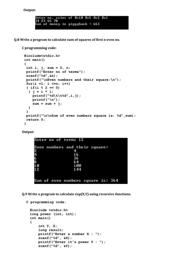 C Programming Example | PDF