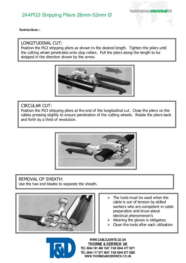 Boddingtons Cable Sheath Stripping Tools Pg Tools Lv Hv Power Cabl