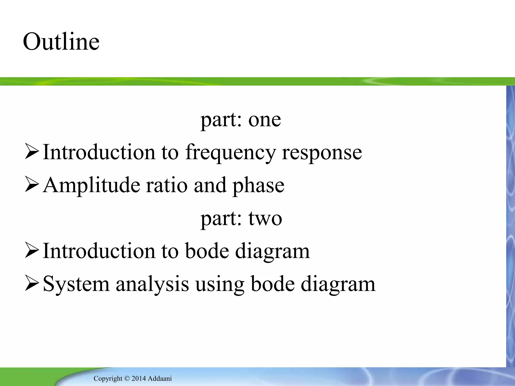Bode diagram | PPTX