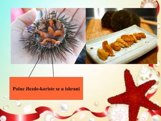 Polne žlezde-koriste se u ishrani
 