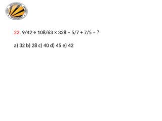 Digit Sum Method Simplification Questions Mastering BODMAS and Digit Sum Techniques for Math Problem Solving | PPTX