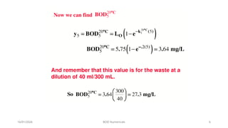 Biological Oxygen Demand (BOD) Numericals-2026.pptx
