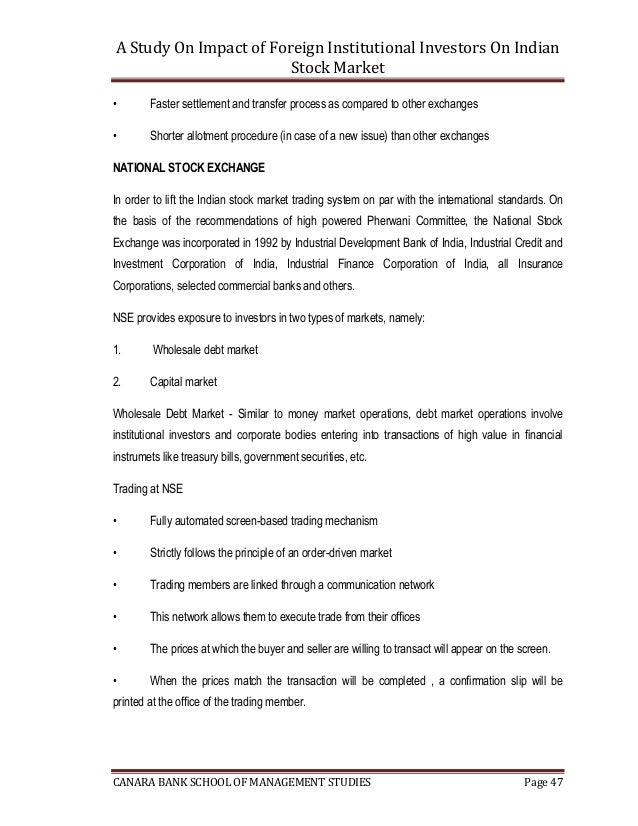 Trading and settlement system of otcei