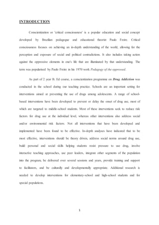 conscientization report | DOCX