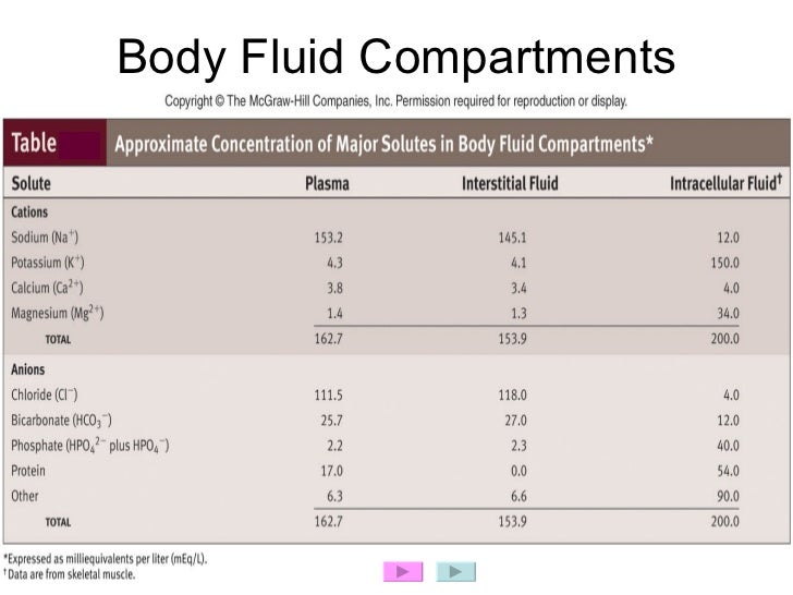two major body fluid compartments
