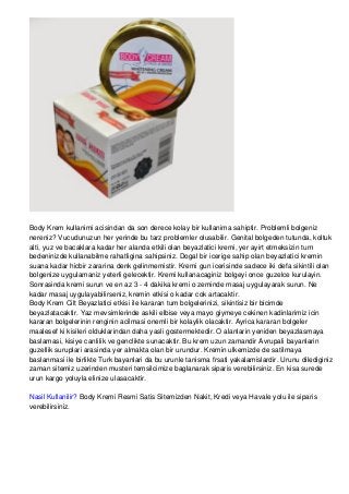 Body Krem Kadinlar Kulubu