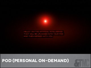 BODY/MIND/CHANGE

pod (personal on-demand)

 