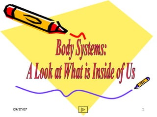 Body Systems: A Look at What is Inside of Us 