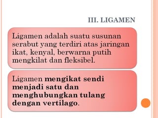 III. LIGAMEN

 