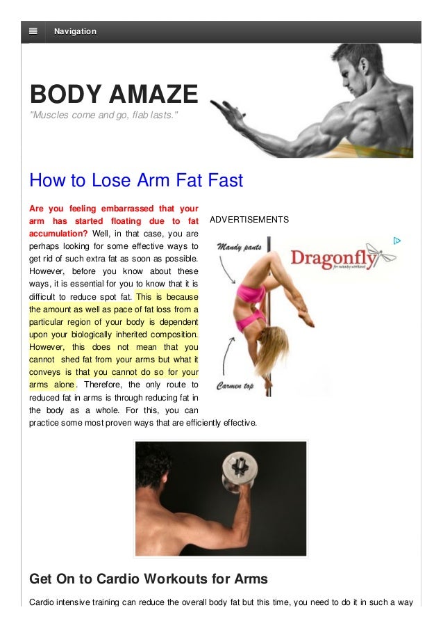 how to lose weight in your arms at home