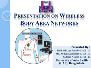Presented By :
Sheik MD. Arifunnabi-13108110
Md. Abdulla Almamun-13108119
Saddam Aossen-13108122
University of Asia Pacific
(UAP), Bangladesh.
 