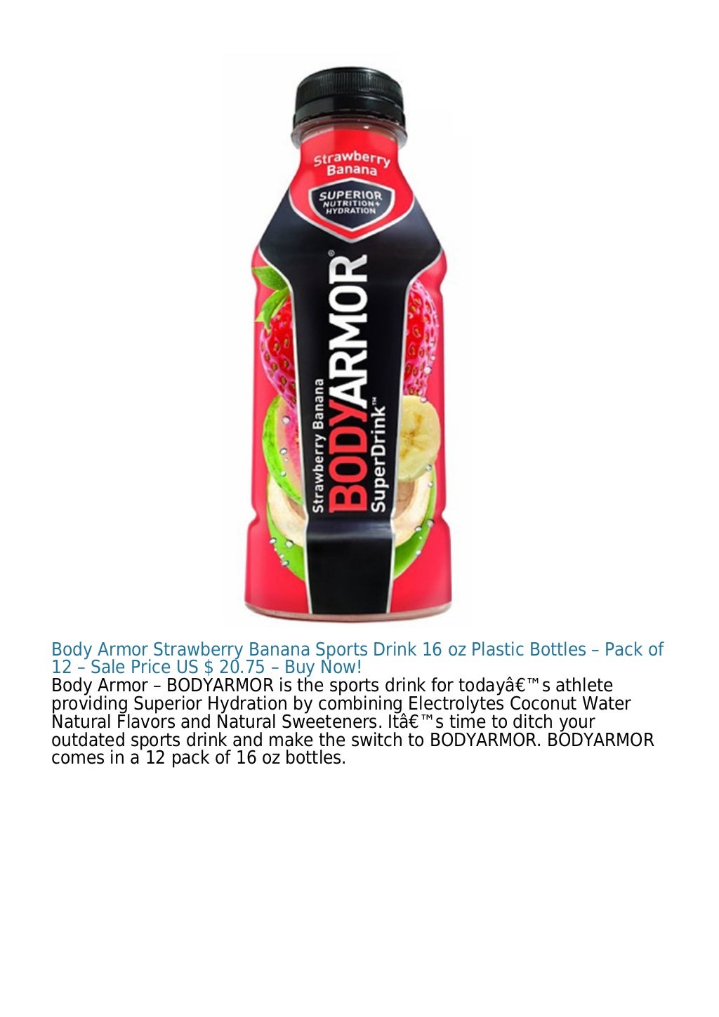 Body Armor Fruit Punch Sports Drink