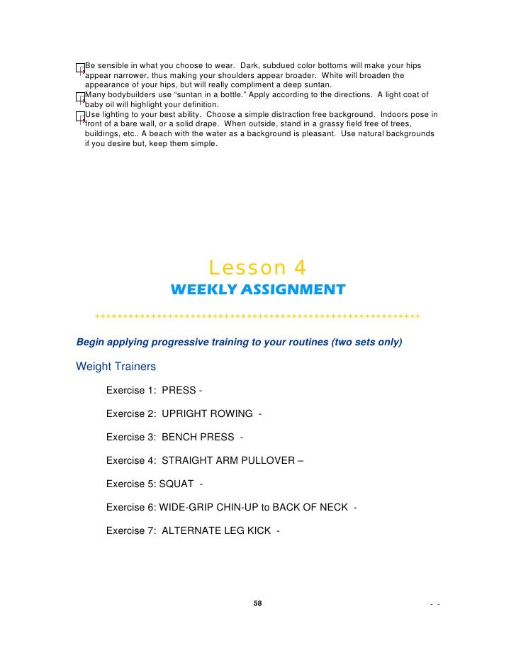 Body Building Universal 12 Week Bodybuilding Course (English)