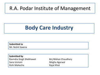 Body care industry PPT