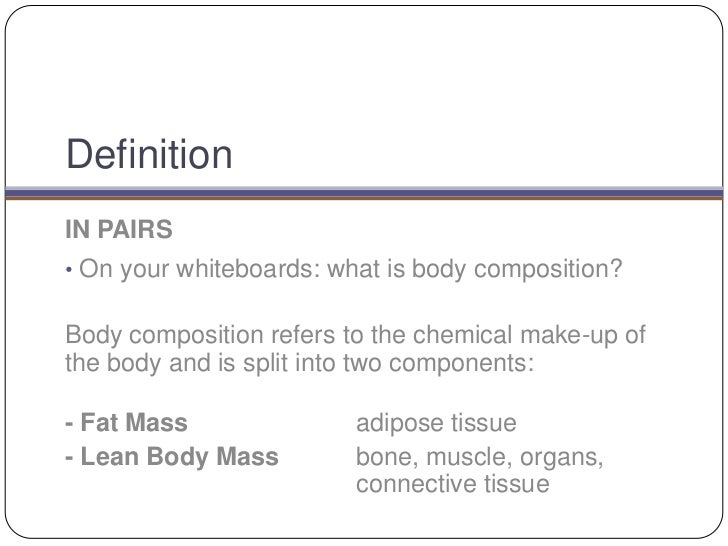 body composition definition