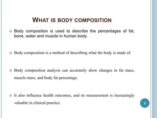 Body composition methods compared