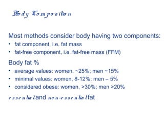 Body Composition Technology Body Composition Technology