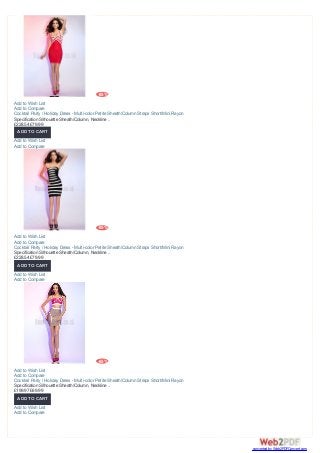 -65%
Cocktail Party / Holiday Dress - Multi-color Petite Sheath/Column Straps Short/Mini Rayon
Specification Silhouette Sheath/Column, Neckline ..
£228.54 £79.99
-65%
Cocktail Party / Holiday Dress - Multi-color Petite Sheath/Column Straps Short/Mini Rayon
Specification Silhouette Sheath/Column, Neckline ..
£228.54 £79.99
-65%
Cocktail Party / Holiday Dress - Multi-color Petite Sheath/Column Straps Short/Mini Rayon
Specification Silhouette Sheath/Column, Neckline ..
£199.97 £69.99
Add to Wish List
Add to Compare
ADD TO CART
Add to Wish List
Add to Compare
Add to Wish List
Add to Compare
ADD TO CART
Add to Wish List
Add to Compare
Add to Wish List
Add to Compare
ADD TO CART
Add to Wish List
Add to Compare
converted by Web2PDFConvert.com
 