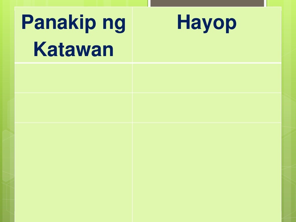 Body covering of animals