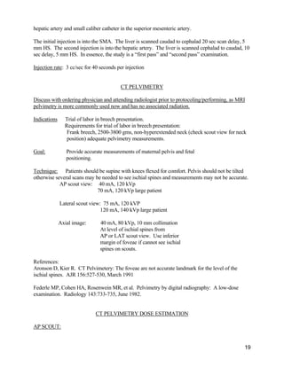 Body ct protocols | PDF
