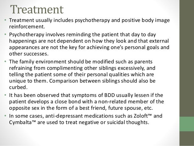 Body Dysmorphic Disorder Body Dysmorphic Disorder