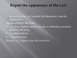 Comprehensive Guide to Cerebrospinal Fluid (CSF) Analysis in Clinical ...