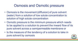 Osmolarity of the body fluids
• Osmolarity referrers to the number of solute particles per
litter of a solution
• 80% of t...
