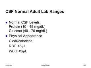 Body Fluids.ppt for healthy students ppt | PPT
