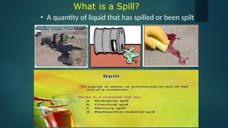 Spill Out Examples Body fluids, chemical spillage and emergency codes.pptx