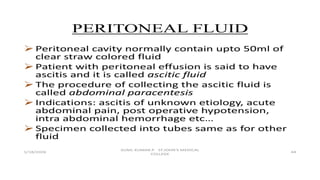 Various BODY FLUIDS EXAMINATION routine.pptx