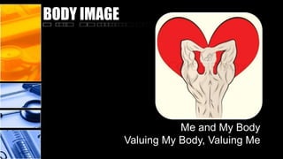 BODY IMAGE

Body Image

Me and My Body
Valuing My Body, Valuing Me

 
