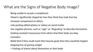 Body Image.power point for understanding the self | PPTX