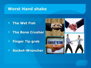 Worst Hand shake The Wet Fish The Bone Crusher Finger Tip grab Socket-Wrencher 