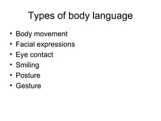 Body language | PPT