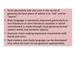 Body language | PPTX