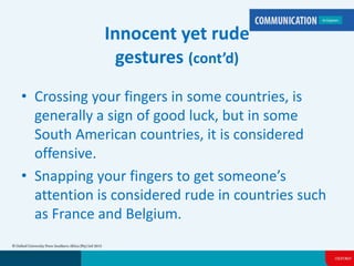 Canadian Rude Body language | PPTX