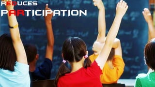 REDUCES
PARTICIPATION
 