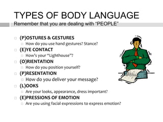 Body language | PPT