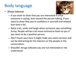 Body language | PPTX