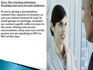 Body language common mistakes & Techniques to improve presentation ...