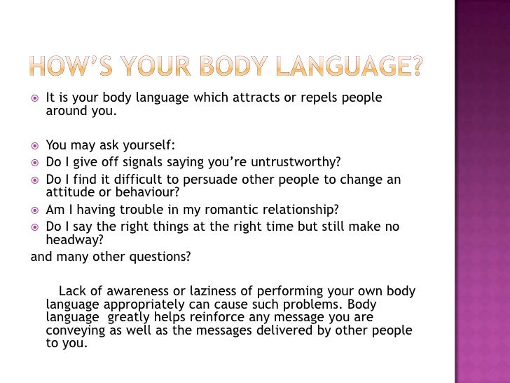 Body Language Introduction